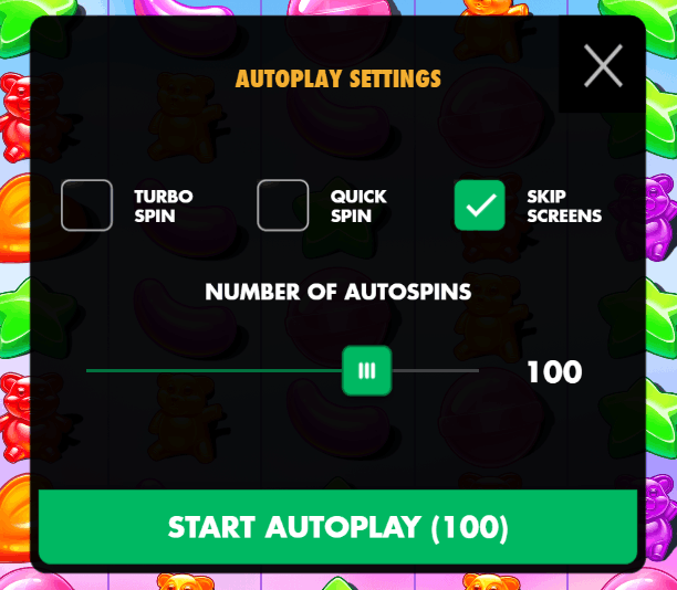 paramètres du jeu automatique