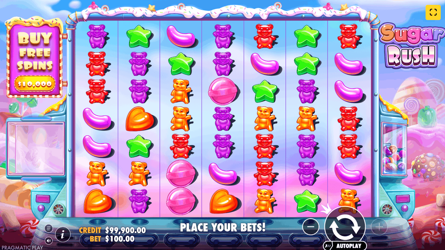 Interface Sugar Rush