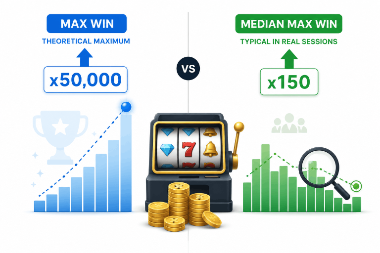 Qué son el Max Win y el Median Max Win en las tragamonedas